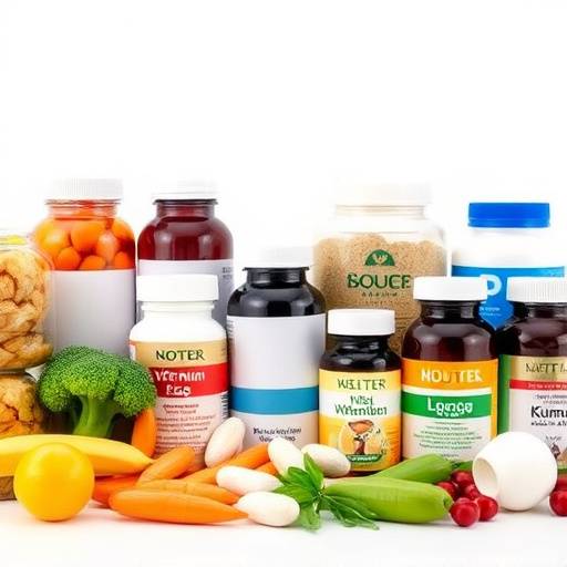 An array of vitamins and minerals supplements.